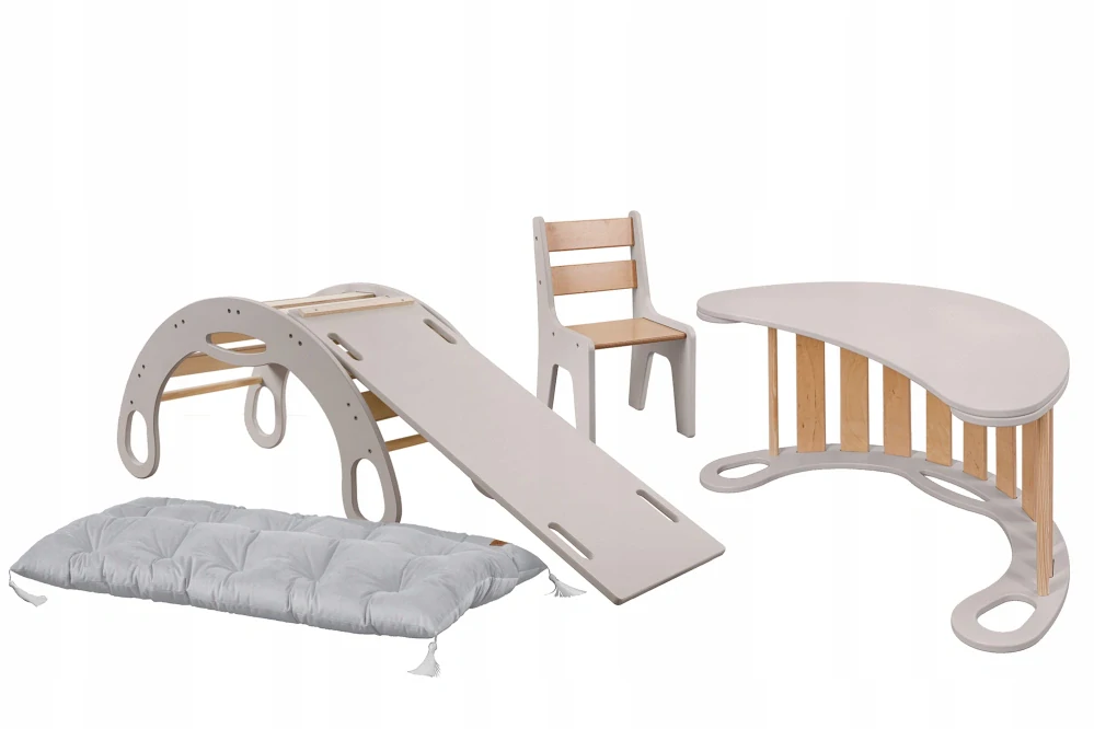 Set montessori houpačka bílá a klouzačkačka